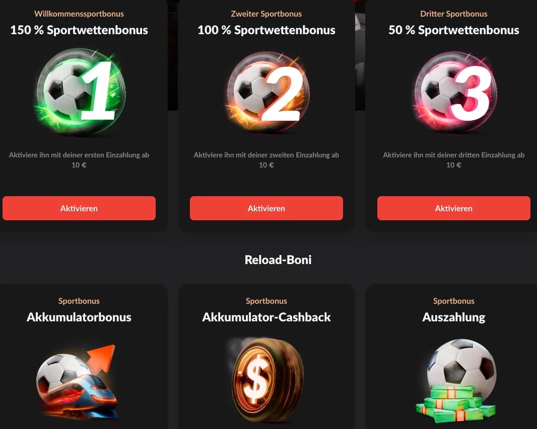 1Go Sportwetten Bonus