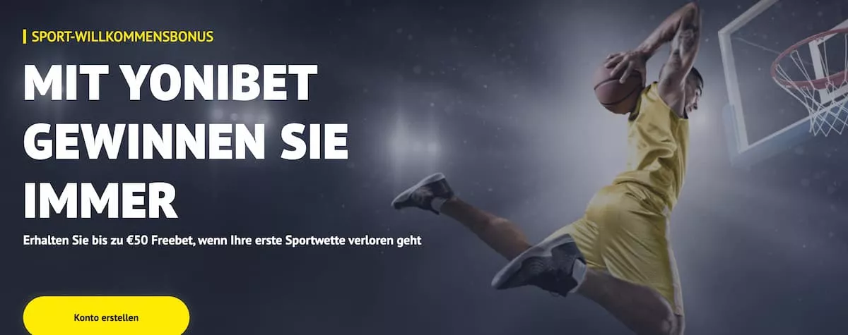 Yonibet 50 Euro Freebet