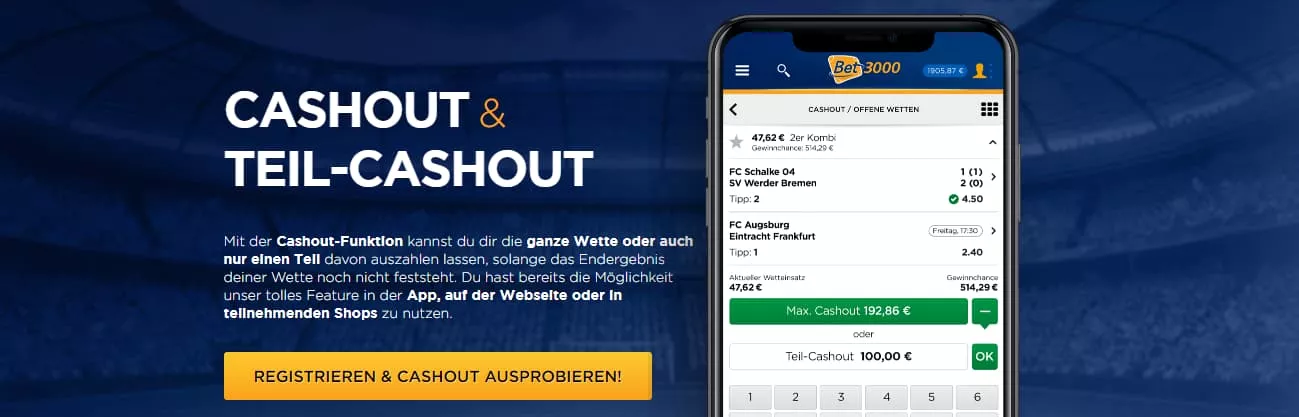Bet3000 Bonus - Cashout
