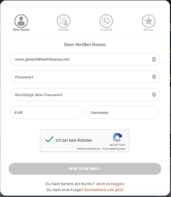 netbet bonus code
