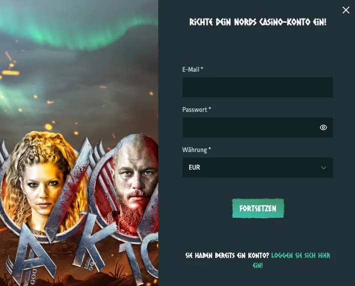 Nords Casino registrieren
