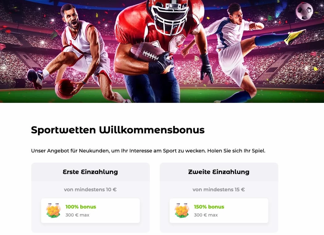 Verde Casino Sportwetten Bonus